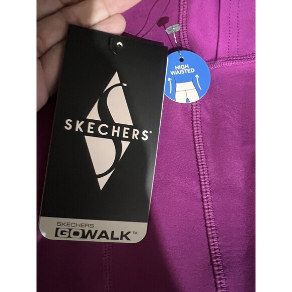 Skechers Leggings Women's GO Walk High Waisted 7/8 Magenta Size 2XL NEW - Picture 4 of 12